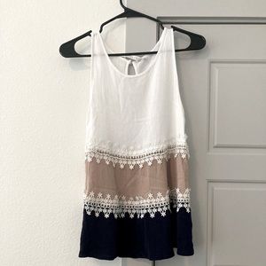 Andre by unit three tone tank top